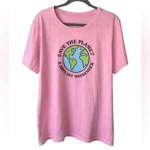 Life Is Good Vintage Crusher Tee Pink Earth Graphic Women’s XL